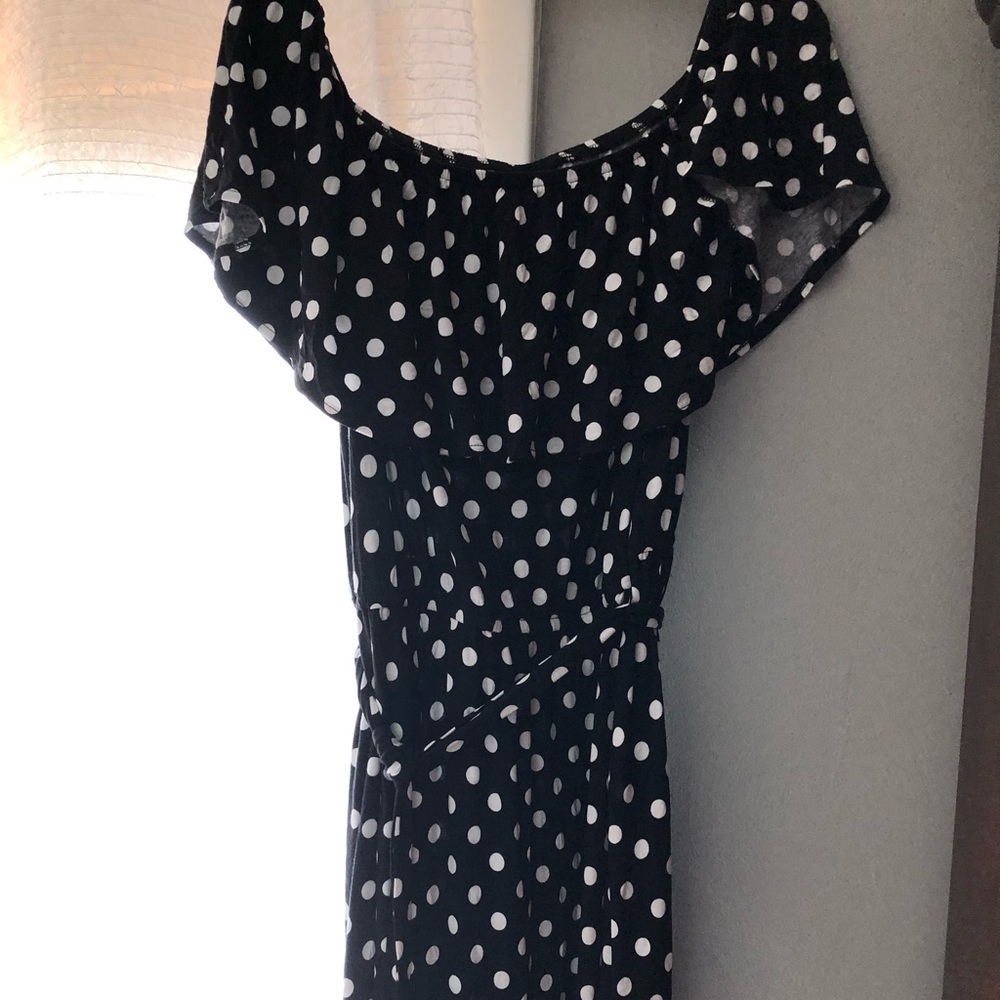 NWOT Lane Bryant Jersey Knit Dress on/off shoulder maxi dress.